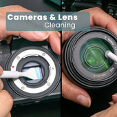 Lade das Bild in den Galerie-Viewer, Cadorabo 32-in-1 Elektronik Reinigungsset – Reinigungsstift & Bürsten Für AirPods/Kopfhörer, Handy, Tablet, Laptop, Tastatur, Kamera – Bildschirmreiniger, Pinzette, SIM-Nadel, Staubentferner Etui