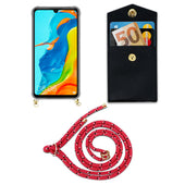 Lade das Bild in den Galerie-Viewer, Pink schwarz weiß gepunktet / P30 LITE