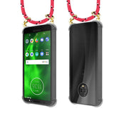 Lade das Bild in den Galerie-Viewer, Pink schwarz weiß gepunktet / MOTO G6