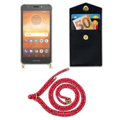 Load image into Gallery viewer, Pink schwarz weiß gepunktet / MOTO E5 / G6 PLAY