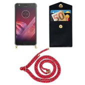 Lade das Bild in den Galerie-Viewer, Pink schwarz weiß gepunktet / MOTO Z2 PLAY / Z2 FORCE