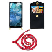 Load image into Gallery viewer, Pink schwarz weiß gepunktet / 7,1