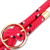 Load image into Gallery viewer, Pink schwarz weiß gepunktet / 7,1