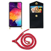 Load image into Gallery viewer, Pink schwarz weiß gepunktet / Galaxy A50 4G / A50s / A30s