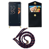 Load image into Gallery viewer, Blau rot weiß gepunktet / Xperia X COMPACT