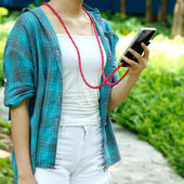 Lade das Bild in den Galerie-Viewer, Pink schwarz weiß gepunktet / Xperia XA1 PLUS