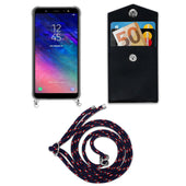 Lade das Bild in den Galerie-Viewer, Blau rot weiß gepunktet / Galaxy A6 2018