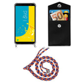 Lade das Bild in den Galerie-Viewer, Orange blau weiß / Galaxy J6 2018