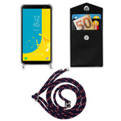 Lade das Bild in den Galerie-Viewer, Blau rot weiß gepunktet / Galaxy J6 2018