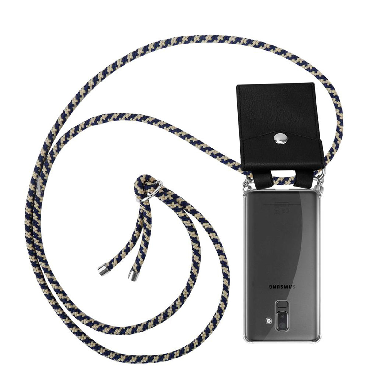 Dunkelblau gelb / Galaxy J8 2018