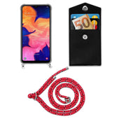 Load image into Gallery viewer, Pink schwarz weiß gepunktet / Galaxy A10 / M10