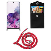 Load image into Gallery viewer, Pink schwarz weiß gepunktet / Galaxy A71 5G