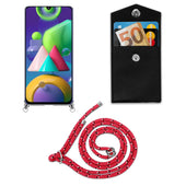 Load image into Gallery viewer, Pink schwarz weiß gepunktet / Galaxy M21 / M30s