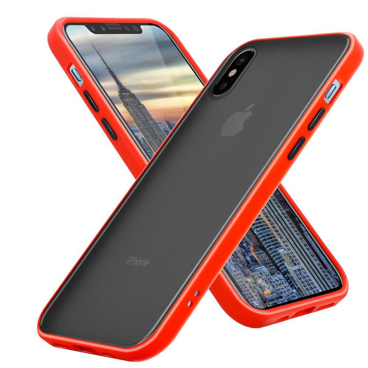 Schwarz rot / iPhone X / XS
