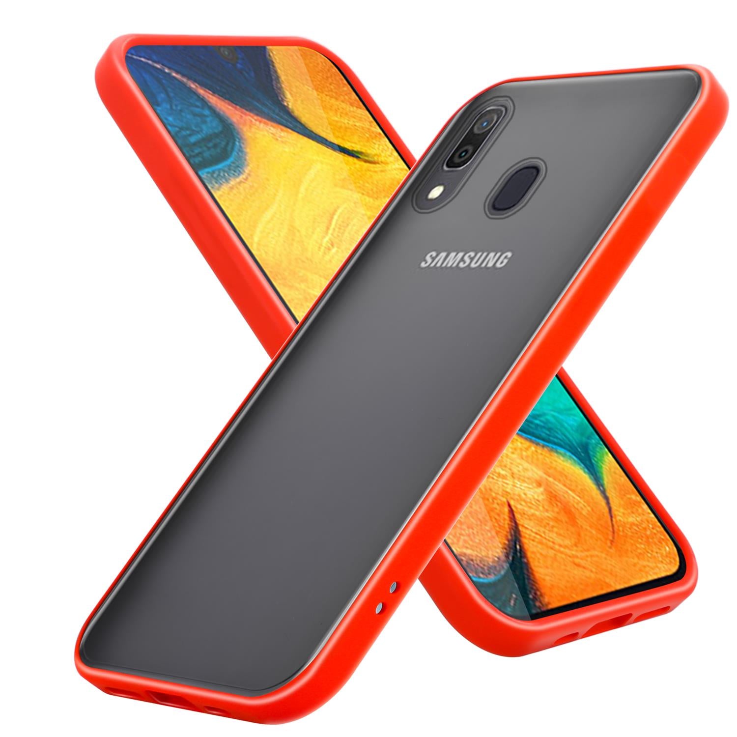 Schwarz rot / Galaxy A20 / A30 / M10s