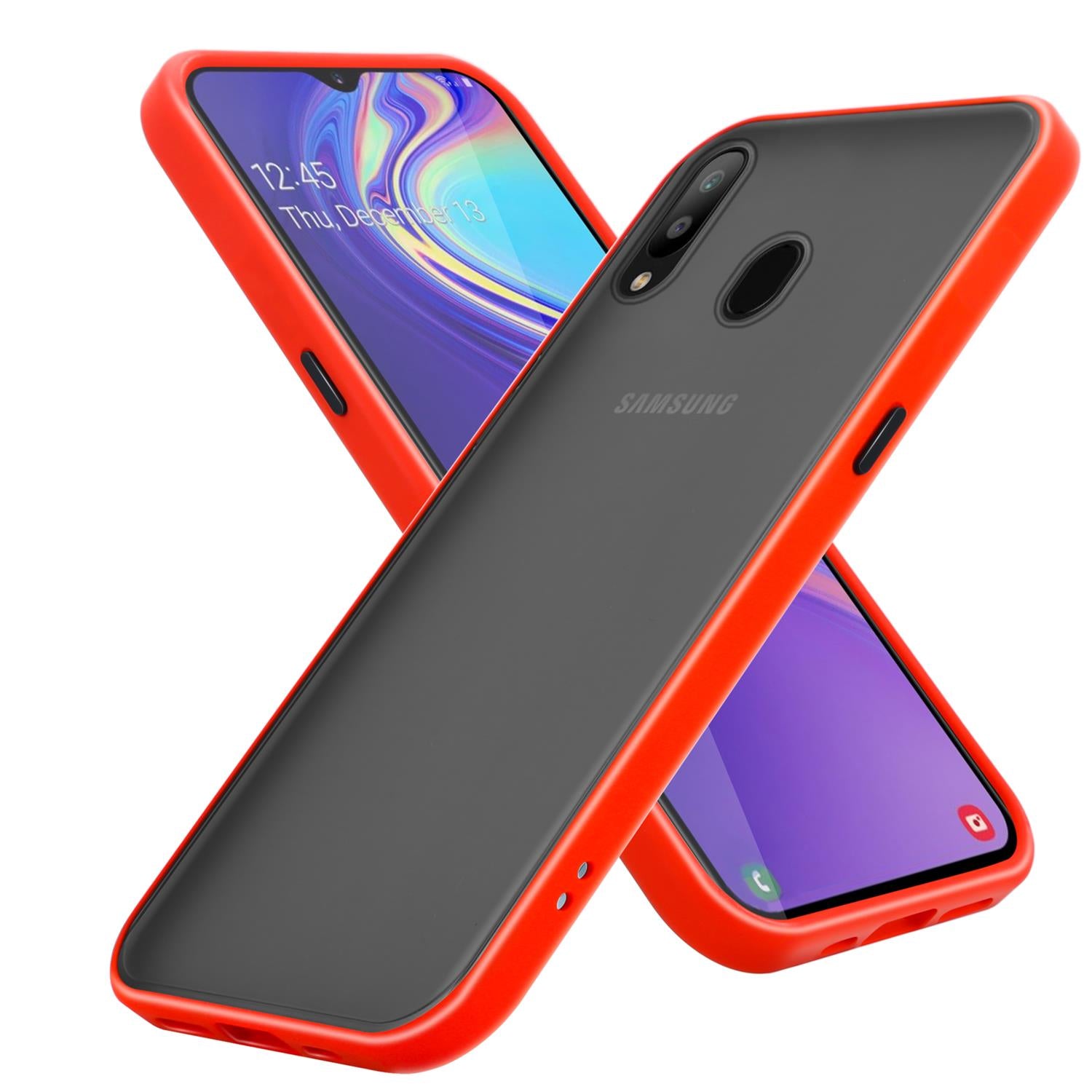Schwarz rot / Galaxy M30 / A40s