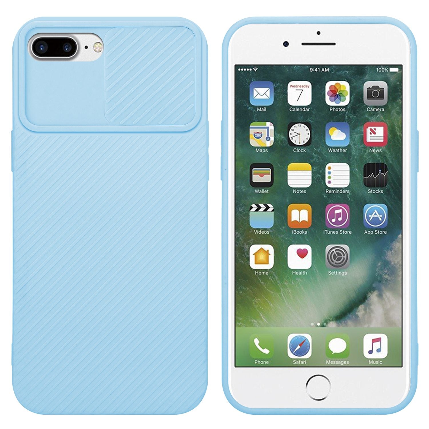 Blau / iPhone 7 PLUS / 7S PLUS / 8 PLUS