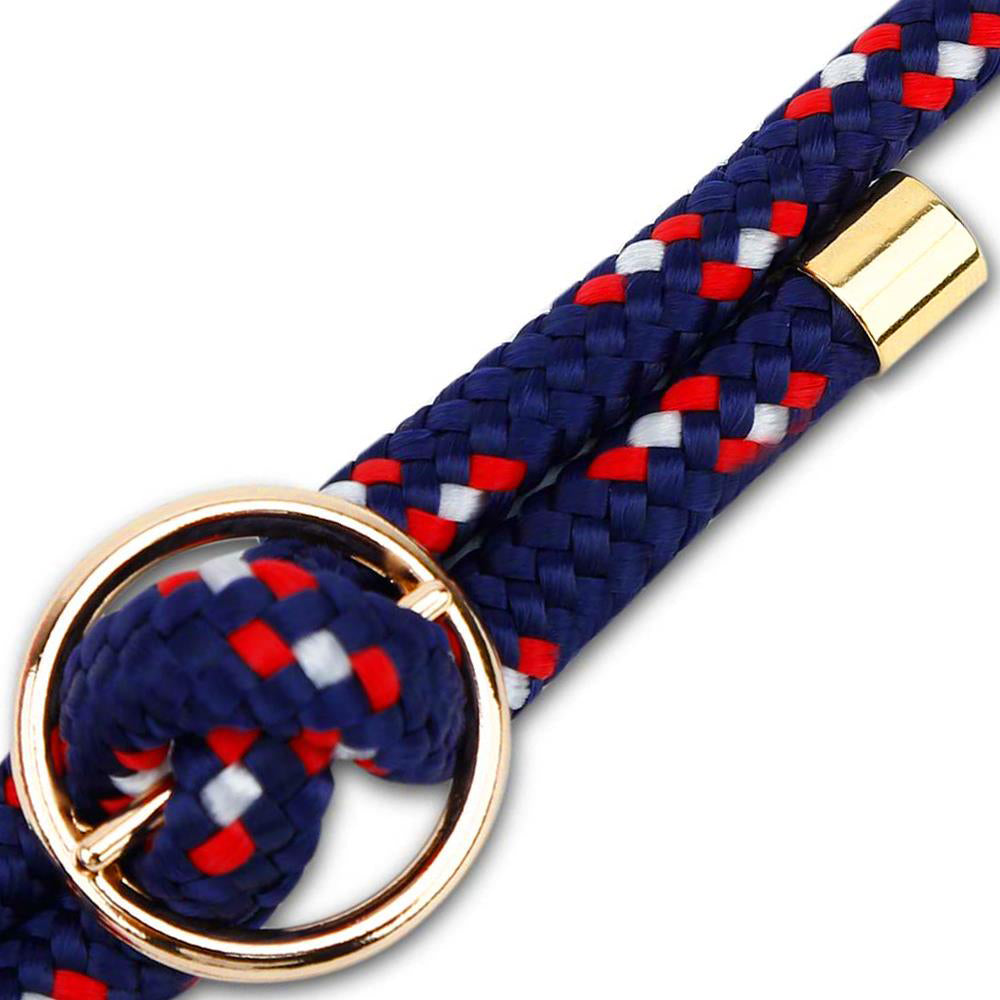 Blau rot weiß gepunktet / 