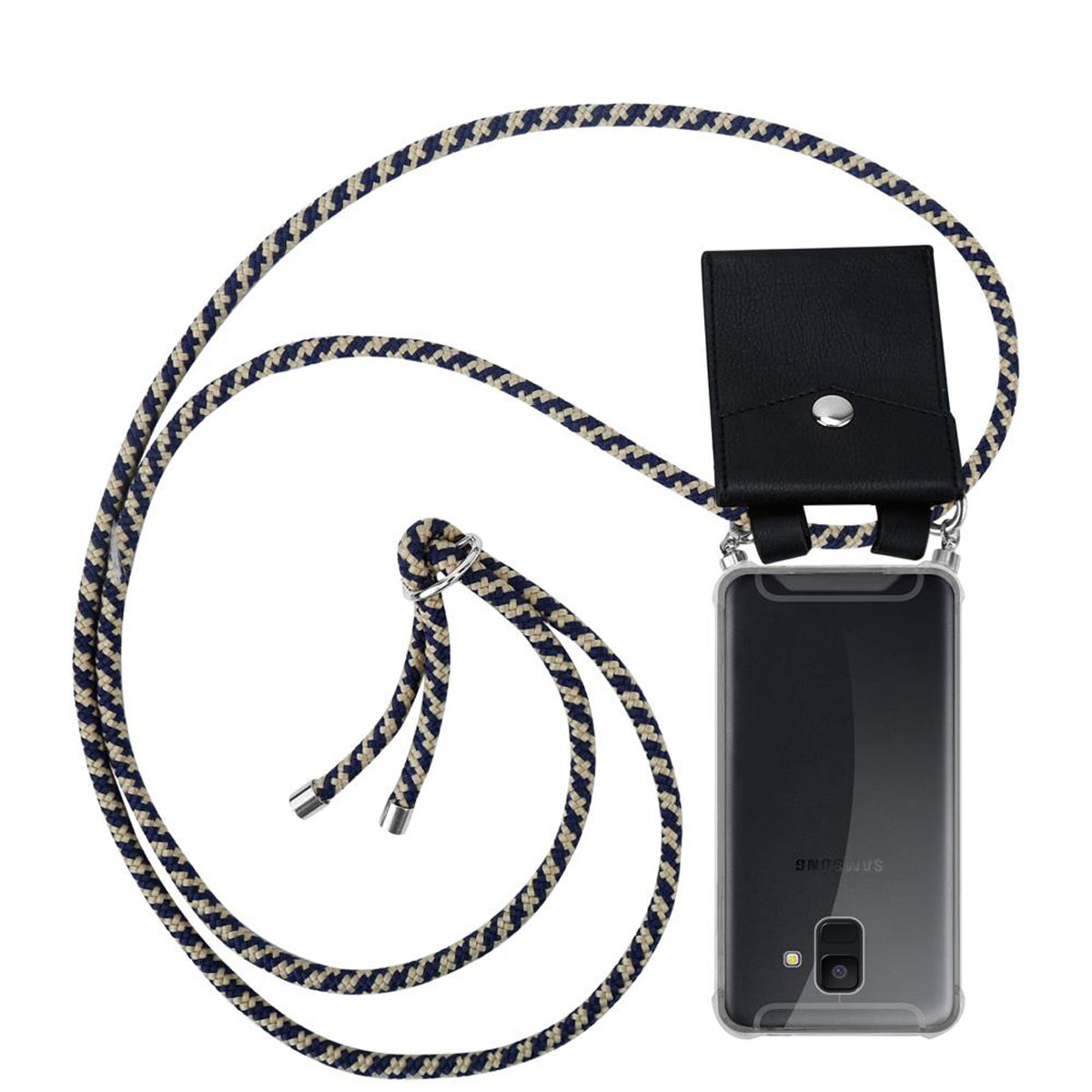 Dunkelblau gelb / Galaxy A6 2018