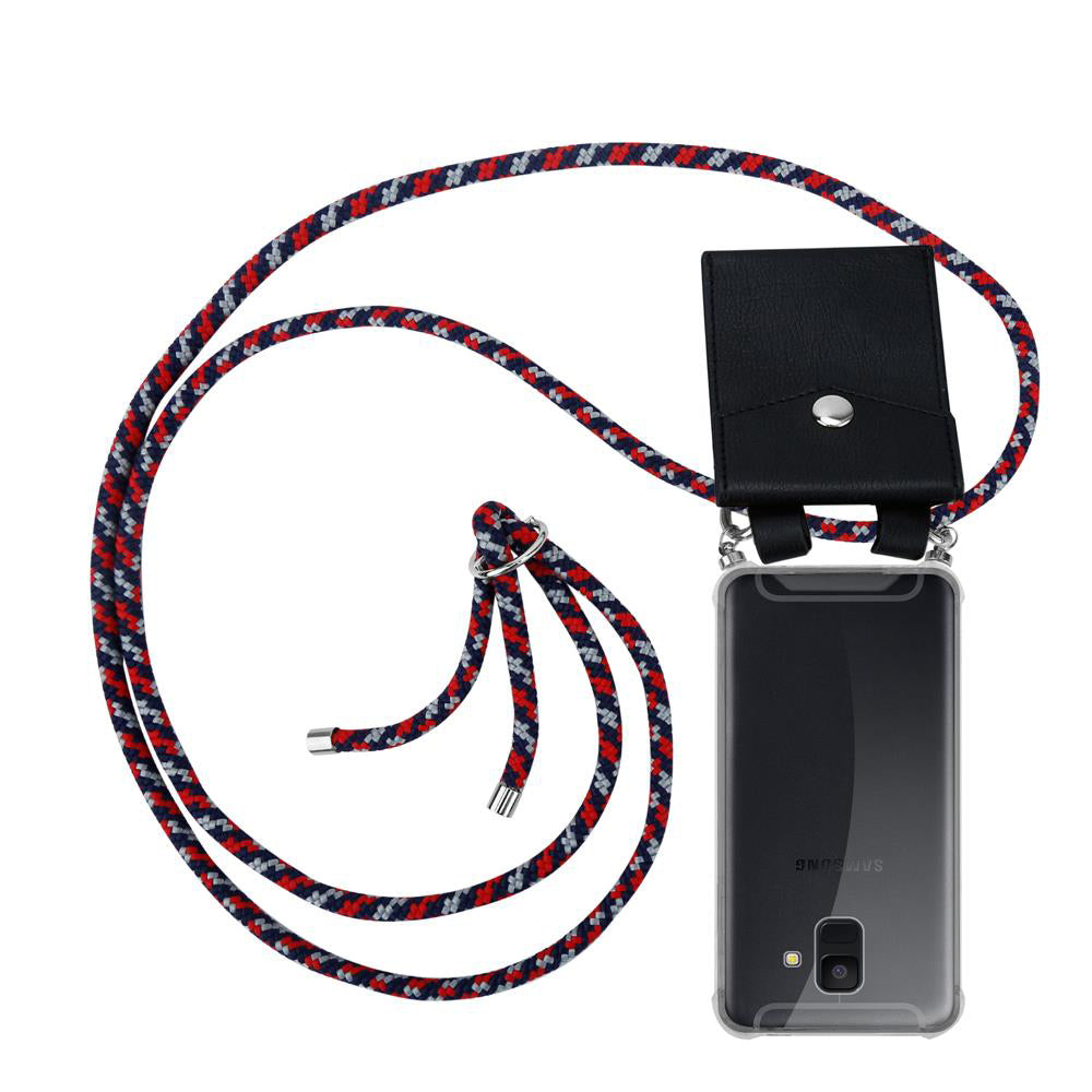 Rot blau weiß / Galaxy A6 2018