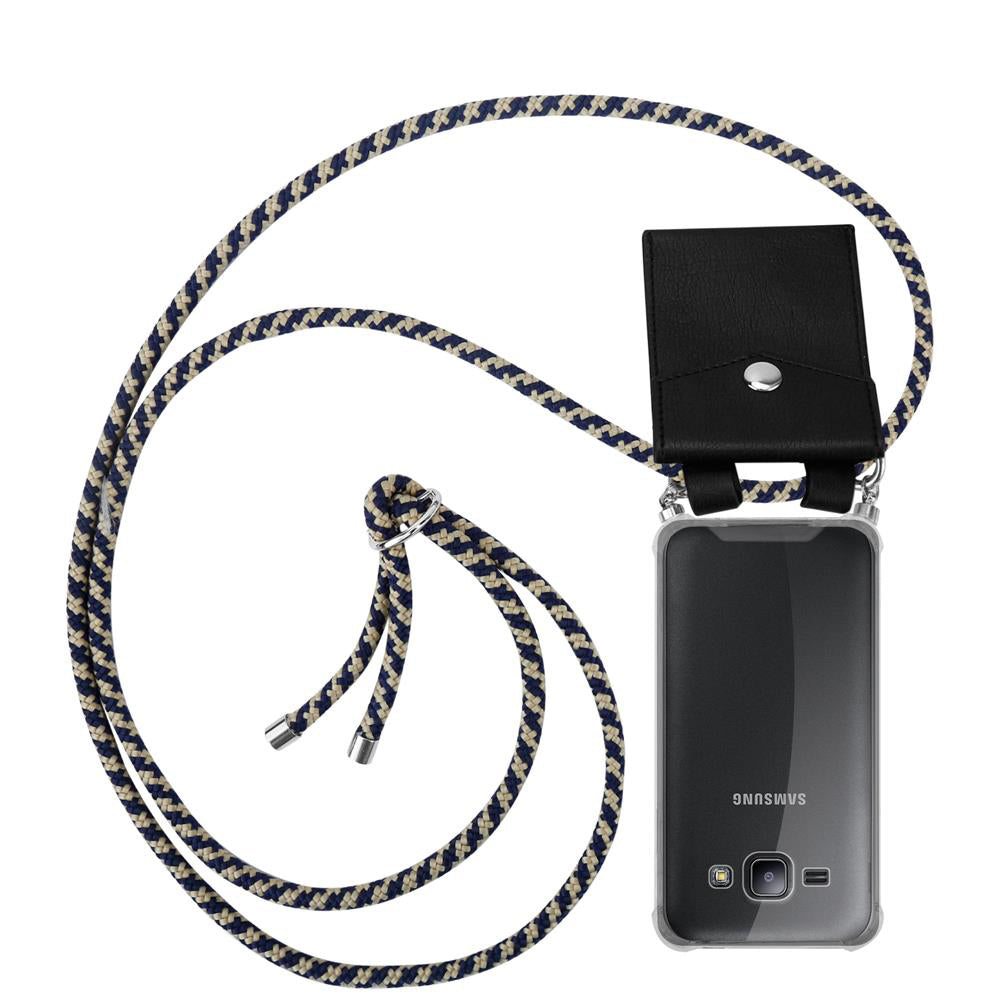 Dunkelblau gelb / Galaxy J1 2015