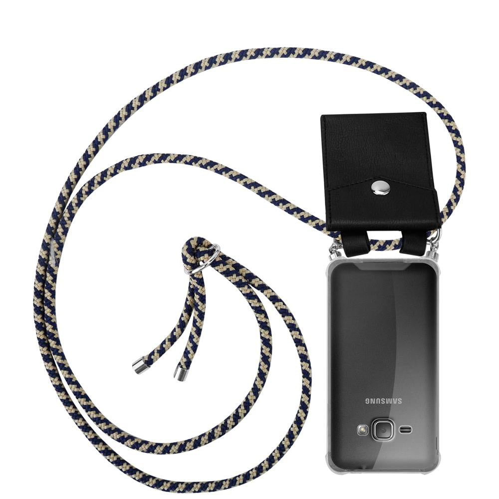 Dunkelblau gelb / Galaxy J1 2016