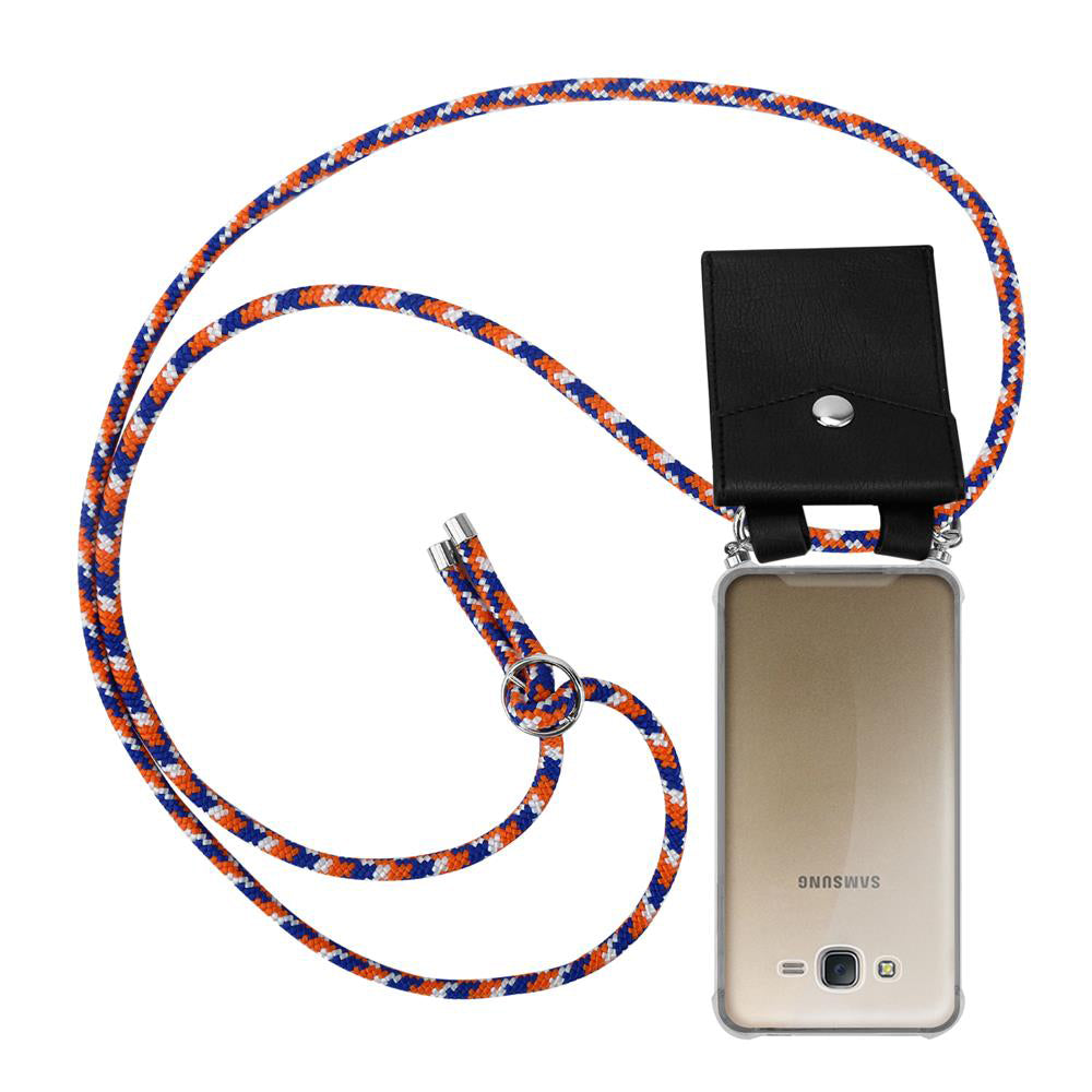 Orange blau weiß / Galaxy J7 2015