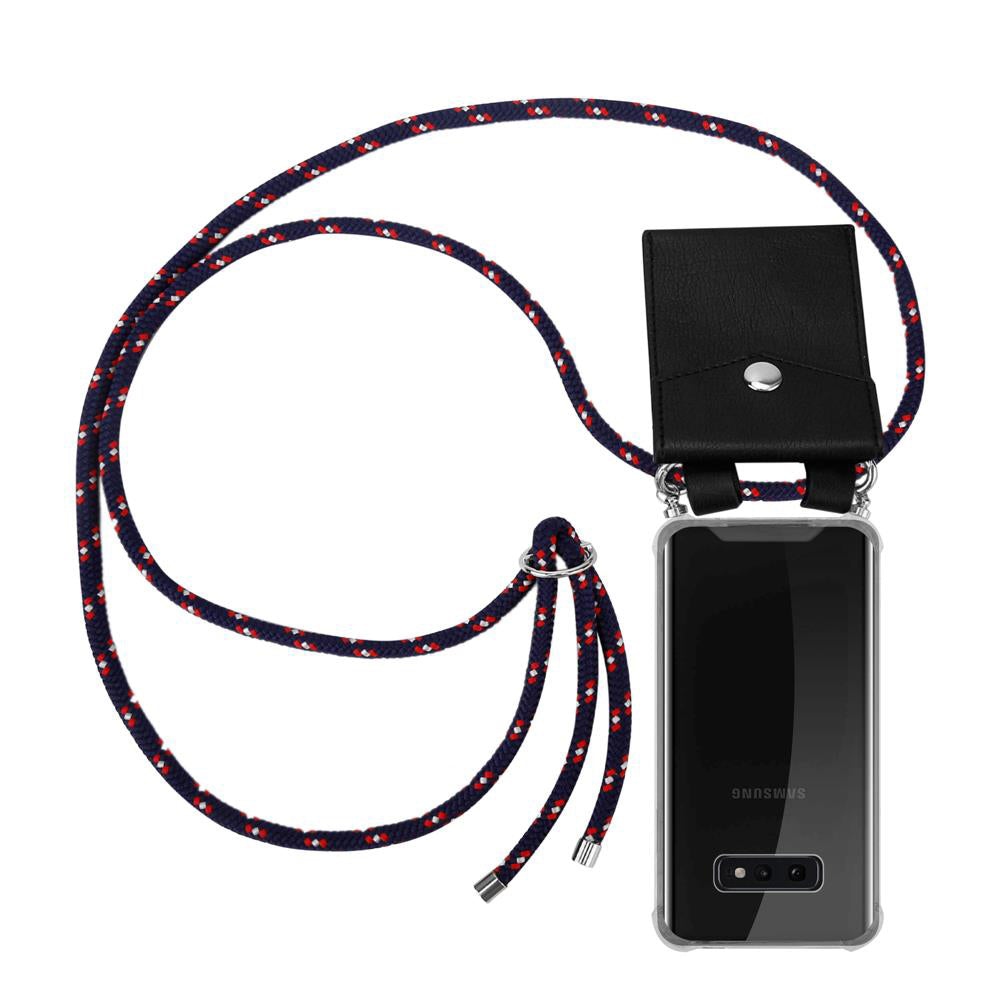 Blau rot weiß gepunktet / Galaxy S10e