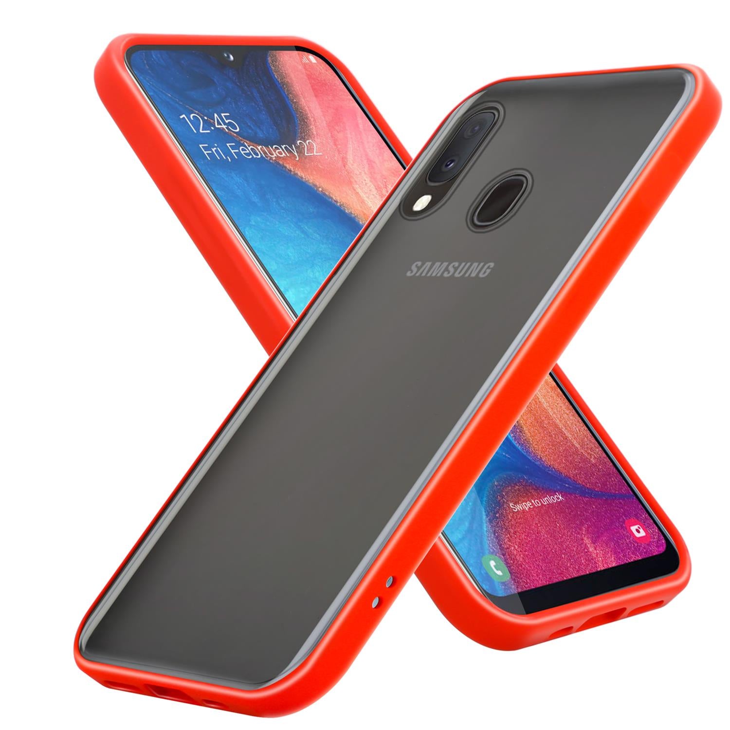 Schwarz rot / Galaxy A10e / A20e